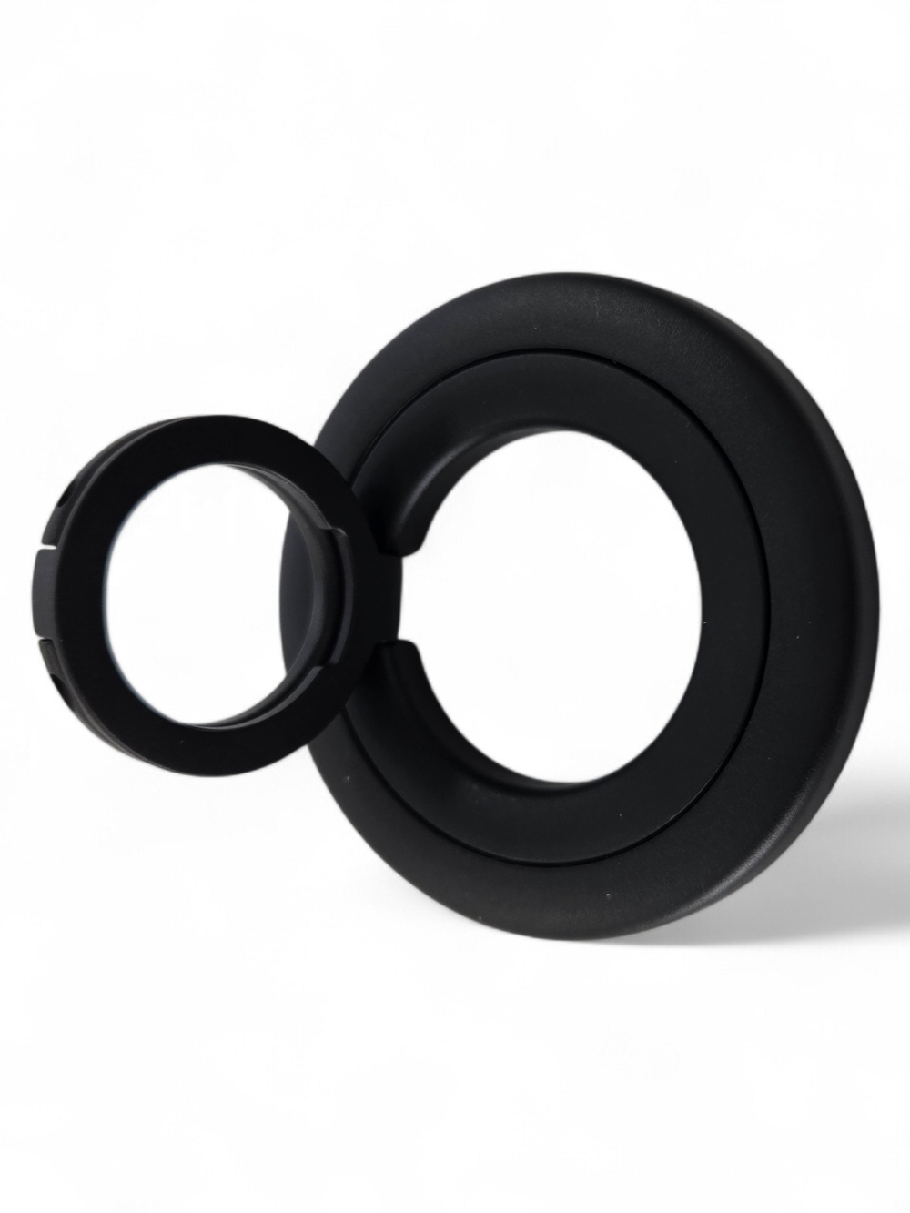 Black Universal Phone Ring Clip with Magnetic Grip